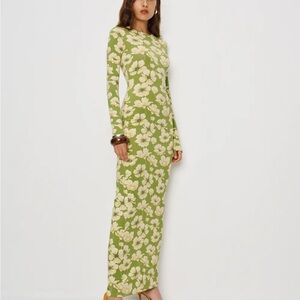 Reformation | Tommie Knit Dress in Lovebird Print